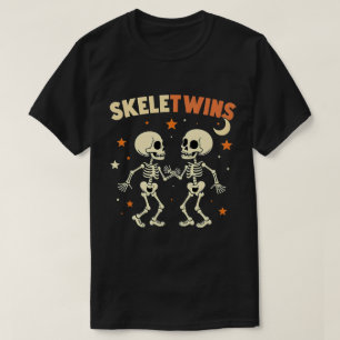 Halloween Twins Skeletwins tanzende Skelette T-Shirt