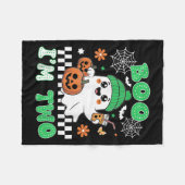 Halloween Two Birthday Boo Im Two Groovy Birthday  Fleecedecke (Vorderseite (Horizontal))