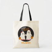 Halloween Two Girl Ghosts Besties Candy Bag Custom Tragetasche (Vorne)