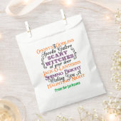 Halloween Typografie Goodie Bag- Halloween-Sprichw Geschenktütchen (Ausgeschnitten)