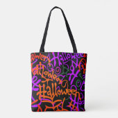 Halloween Typografie Tasche (Rückseite)