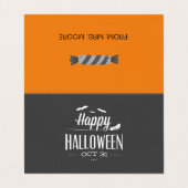 Halloween-Typografie Visitenkarten (Außenseite Aufgefaltet)