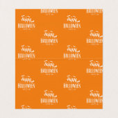 Halloween-Typografie Visitenkarten (Innenseite Aufgefaltet)