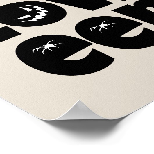 Halloween Typography Poster (Ecke)