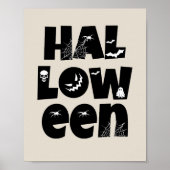 Halloween Typography Poster (Vorne)