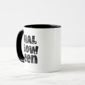 Halloween Typography Tasse (Vorderseite Links)
