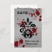 Halloween-uAwg RSVP Karte (Vorne/Hinten)