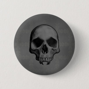 Halloween-Übelschädel Button