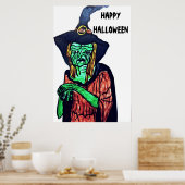 HALLOWEEN UGLY OLD WITCH-Poster Poster (Küche)