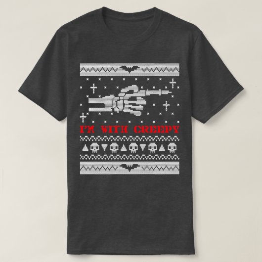 Halloween Ugly Sweater2 T-Shirt (Design vorne)