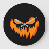 Halloween Uhr mit schrecklichem Gesicht (Vorderseite)