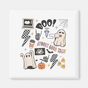 Halloween Ultrasound Tech Herbstsonographin Magnet