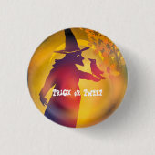 Halloween und Black Bird Trick oder Tweet Button (Vorderseite)