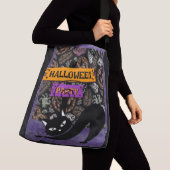 Halloween und Black Cat Tote Tasche (Von Nahem)