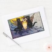 Halloween und Black Cats Rechteckiger Aufkleber (Umschlag)