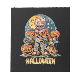 Halloween und Cat Notizblock