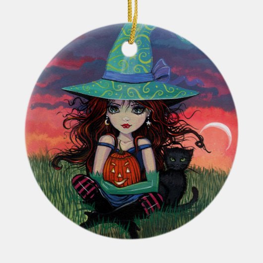Halloween und Cat Ornament (Vorne)