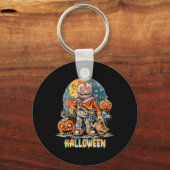 Halloween und Cat Schlüsselanhänger (Vorderseite)