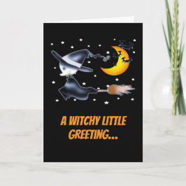 Halloween und Crescent Moon Karte