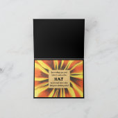 Halloween und das Tragen des Hexenhutes Karte (Innenseite)