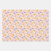 Halloween und Fall Patterns Geschenkpapier Set (Vorderseite)