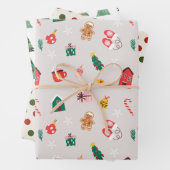 Halloween und Fall Patterns Geschenkpapier Set (Beispiel)