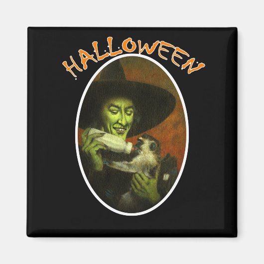 Halloween und fliegender Affe Magnet (Vorne)