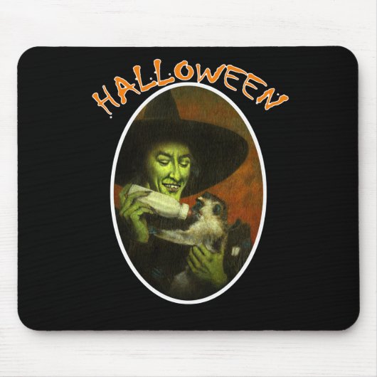 Halloween und fliegender Affe Mousepad (Vorne)
