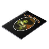 Halloween und fliegender Affe Notizblock (Linke Seite)