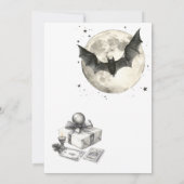 Halloween und Full Moon Einladung (Rückseite)