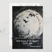 Halloween und Full Moon Einladung (Vorne/Hinten)