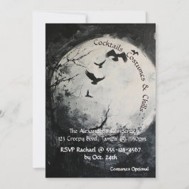 Halloween und Full Moon Einladung