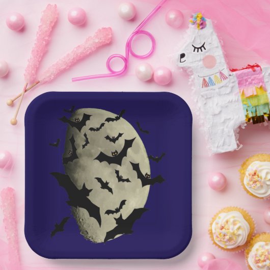 Halloween und Haunting Moon Pappteller (Party)