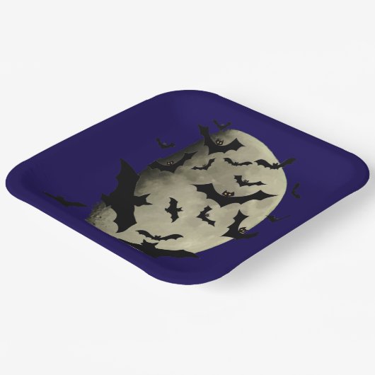 Halloween und Haunting Moon Pappteller (Gewinkelt)