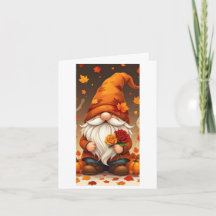 Halloween- und Herbst-Grußkarte