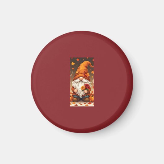 Halloween- und Herbst-Grußkarte Magnet (Vorne)