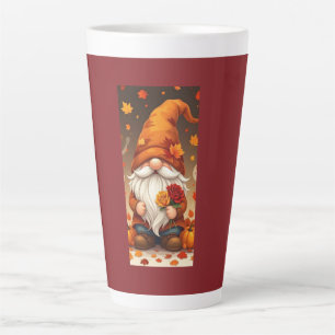 Halloween- und Herbst-Grußkarte Milchtasse