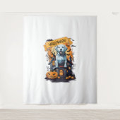 HALLOWEEN UND HUND WANDTEPPICH (Vorderseite)