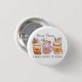 Halloween und Kaffee Button (Vorne & Hinten)