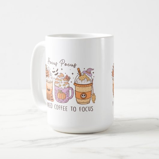 Halloween und Kaffee Kaffeetasse (Vorderseite Links)