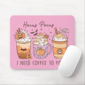 Halloween und Kaffee Mousepad (Mit Mouse)
