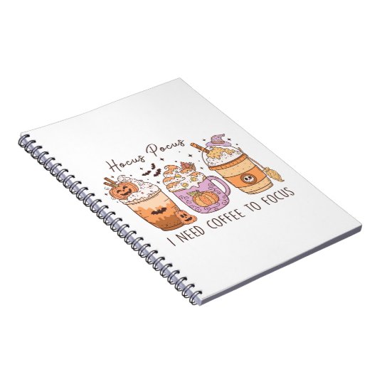 Halloween und Kaffee Notizblock (Rechte Seite)