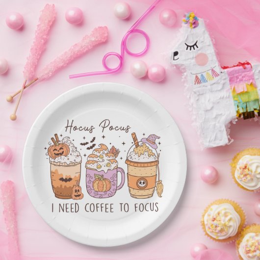 Halloween und Kaffee Pappteller (Party)