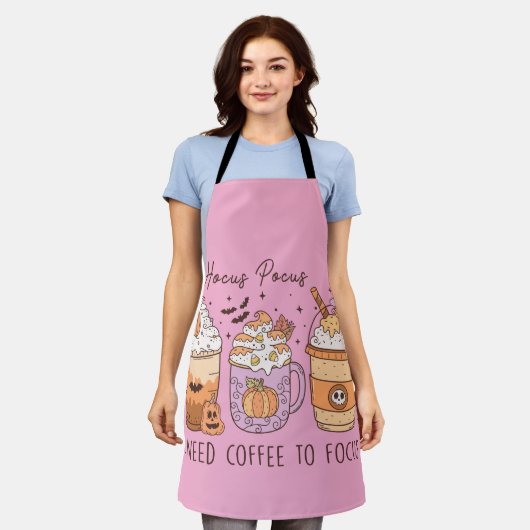 Halloween und Kaffee Schürze (Getragen)