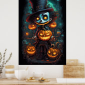 Halloween und Pumpkins Poster (Küche)