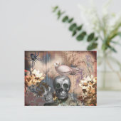 Halloween und Skulls Postkarte (Stehend Vorderseite)