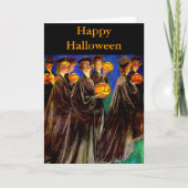 Halloween-Uni-Absolventen Karte (Vorderseite)