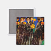 Halloween-Uni-Absolventen Magnet (Vorderseite/Rückseite)