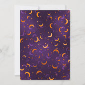 Halloween Unicorn-Gesicht Quinceanera Einladung (Rückseite)