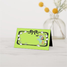 Halloween Unicorn Greeting Bat Place Card Platzkarte